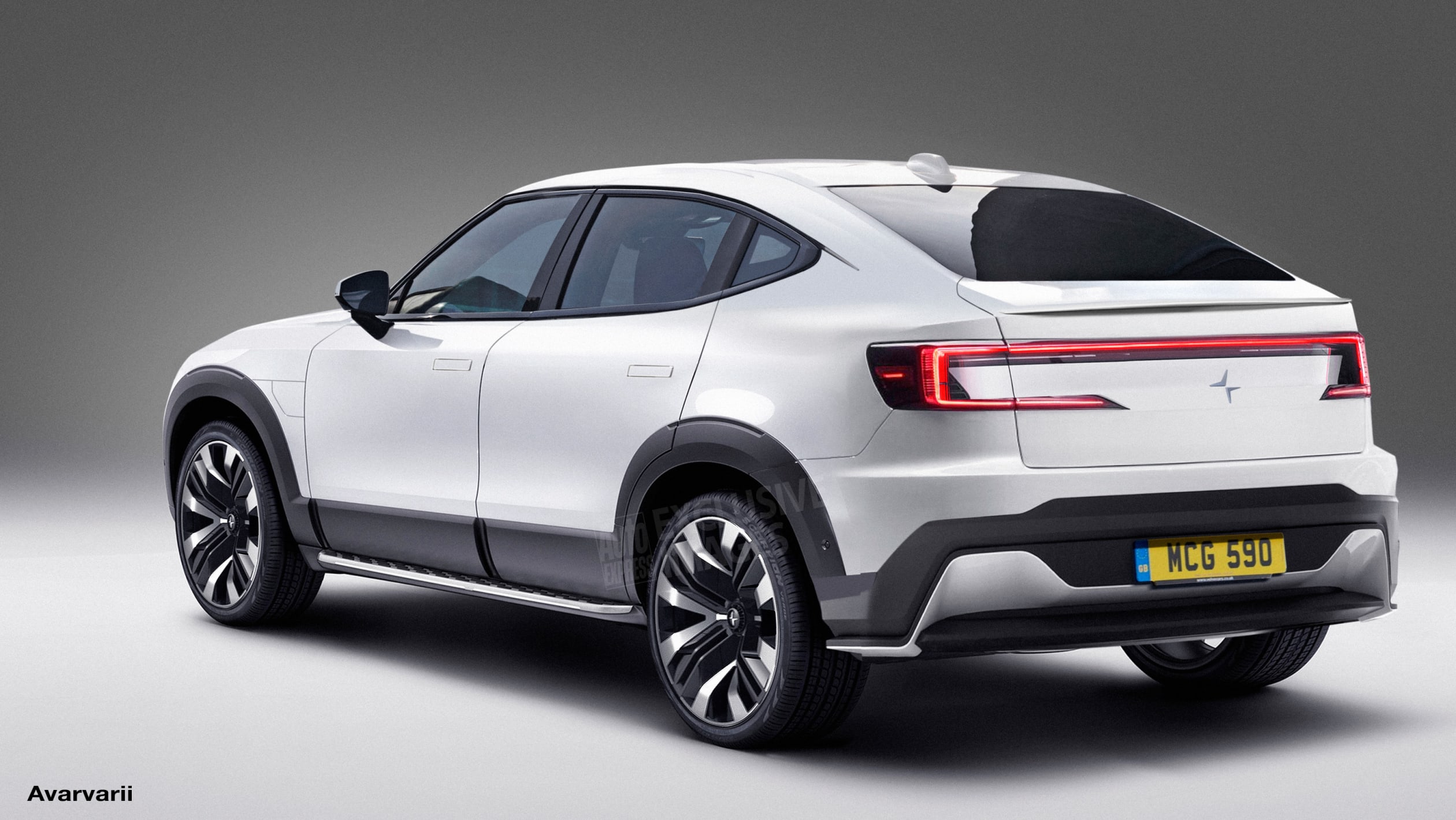 New Polestar 3 SUV coupe rendered, based on Precept SwedeSpeed